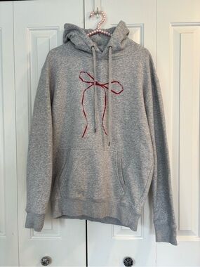 Pacsun Gray Bow Hoodie | Size XS/S